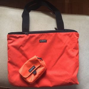 Reversible Orange and Black Yak Pak w/ small pouch
